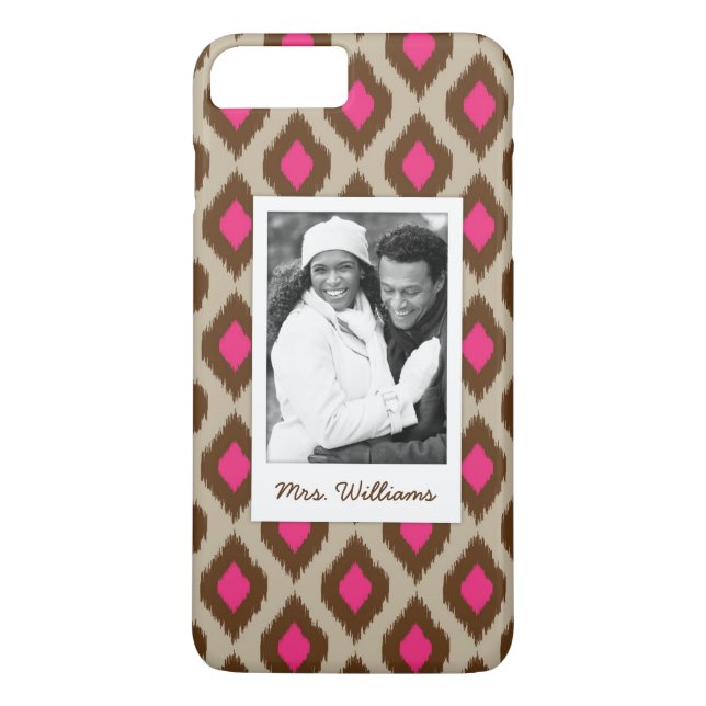 Kundenspezifisches Foto u. modernes ikat Case-Mate iPhone Hülle (Rückseite)
