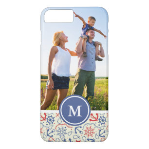 Kundenspezifisches Foto u. Monogramm-Rot und Case-Mate iPhone Hülle