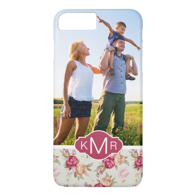 Kundenspezifisches Foto-u. Monogramm-schönes Case-Mate iPhone Hülle (Rückseite)