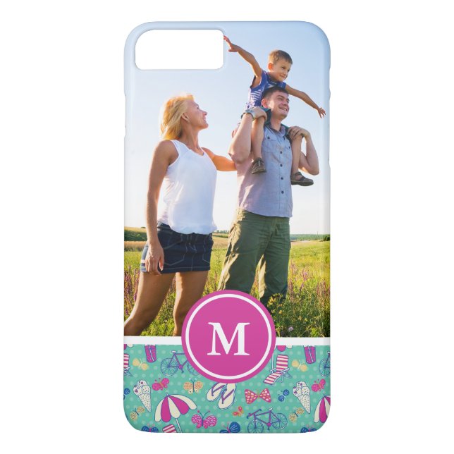 Kundenspezifisches Foto-u. Monogramm-schönes Case-Mate iPhone Hülle (Rückseite)