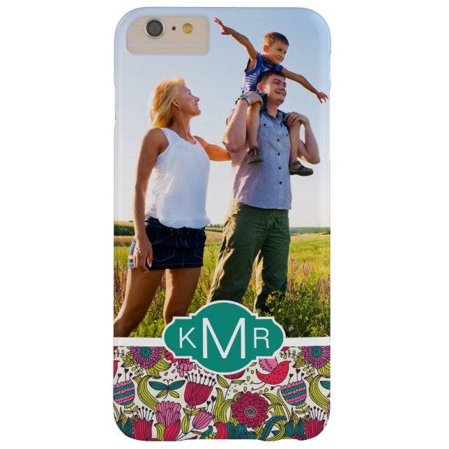 Kundenspezifisches Foto- u. Monogrammhelles Case-Mate iPhone Hülle (Rückseite)