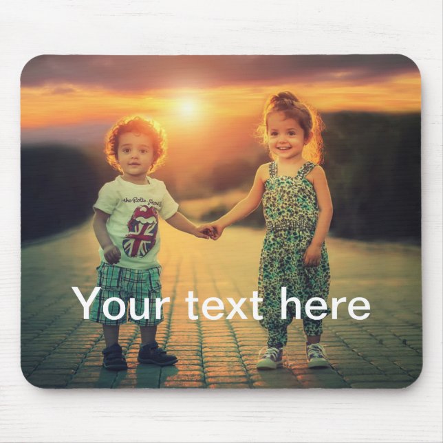 Kundenspezifisches Foto und Text Mousepad (Vorne)