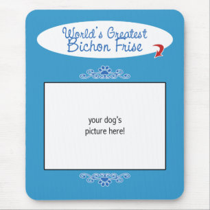 Kundenspezifisches Foto! Weltbestes Bichon Frise Mousepad