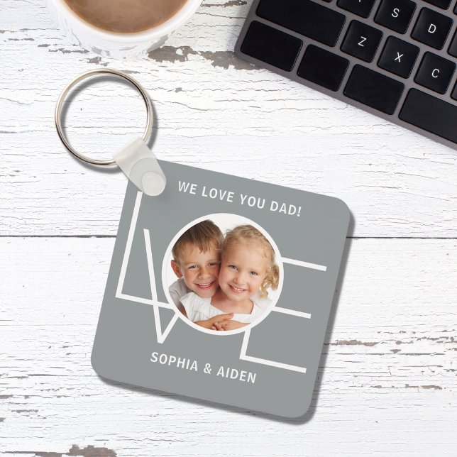Kundenspezifisches Foto Wir Liebe Sie Vater Vatert Schlüsselanhänger (Von Creator hochgeladen)