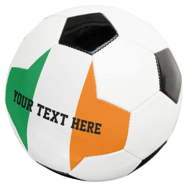 Kundenspezifisches Fußballgeschenk mit irischer Fl Fußball (Dreiviertel)