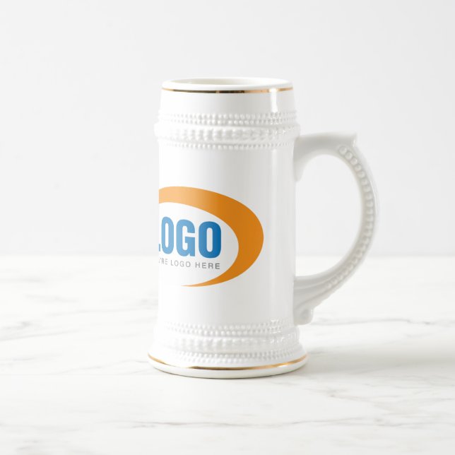 Kundenspezifisches Geschäfts-Logo-Bier Stein Bierglas (Rechts)