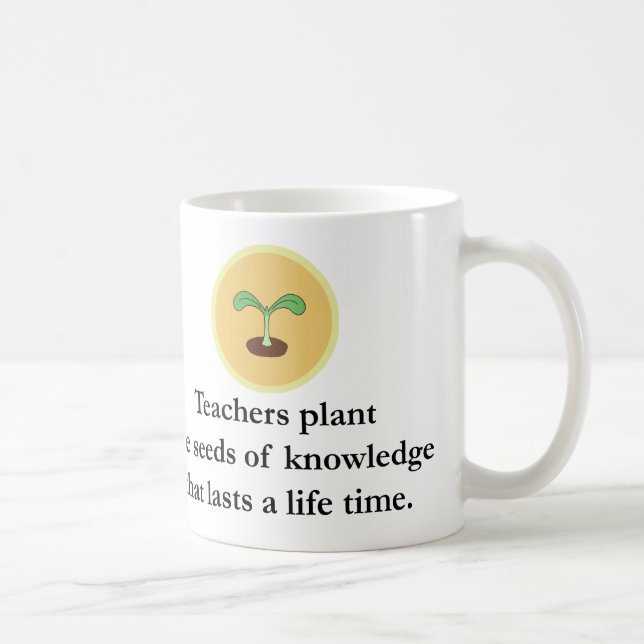 Kundenspezifisches Geschenk für Lehrer Kaffeetasse (Rechts)