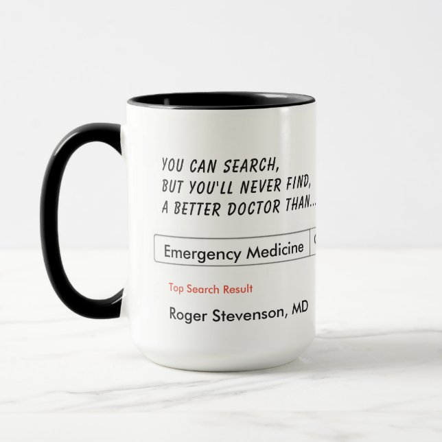 Kundenspezifisches Geschenk für Notmedizin Tasse (Links)
