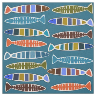 Kundenspezifisches Gewebe des Fisch-Musters Farb Stoff