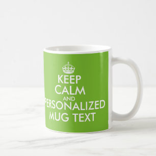 Kundenspezifisches Grün behalten Ruhe und Ihr Tex Kaffeetasse