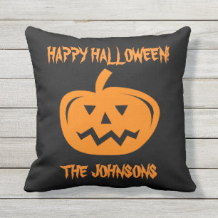 Kundenspezifisches Halloween-Kürbis-Partydekor Kissen Für Draußen