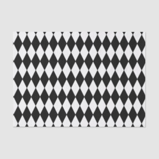 Kundenspezifisches Harlekin-schwarzer Seidenpapier