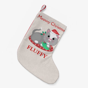 Kundenspezifisches Haustiergrauer Kleiner Weihnachtsstrumpf