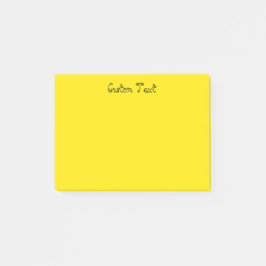 Kundenspezifisches helles Gelb Post-it Klebezettel