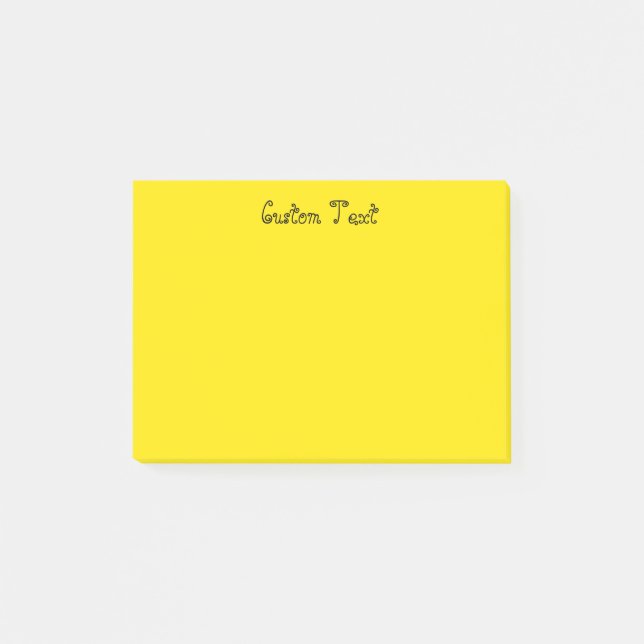 Kundenspezifisches helles Gelb Post-it Klebezettel (Vorderseite)