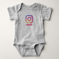 Kundenspezifisches Instagram Baby onsie