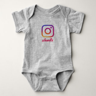 Kundenspezifisches Instagram Baby onsie Strampler