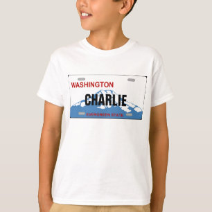 Kundenspezifisches Kfz-Kennzeichen Washingtons T-Shirt