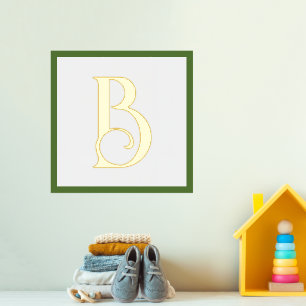 Kundenspezifisches Kinderzimmer für grüne und gold Foliendrucke