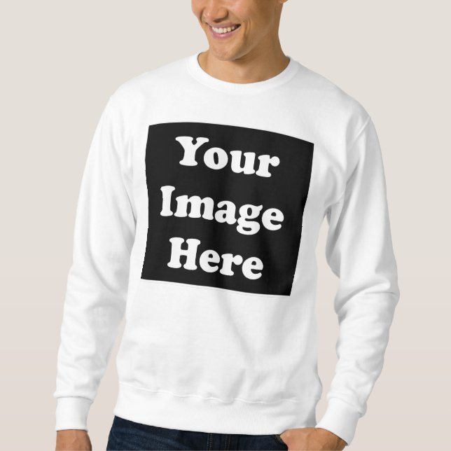 Kundenspezifisches leeres Schablonen-Sweatshirt Sweatshirt (Vorderseite)
