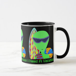 Kundenspezifisches LGM alien z-Spaß-benötige ich Tasse