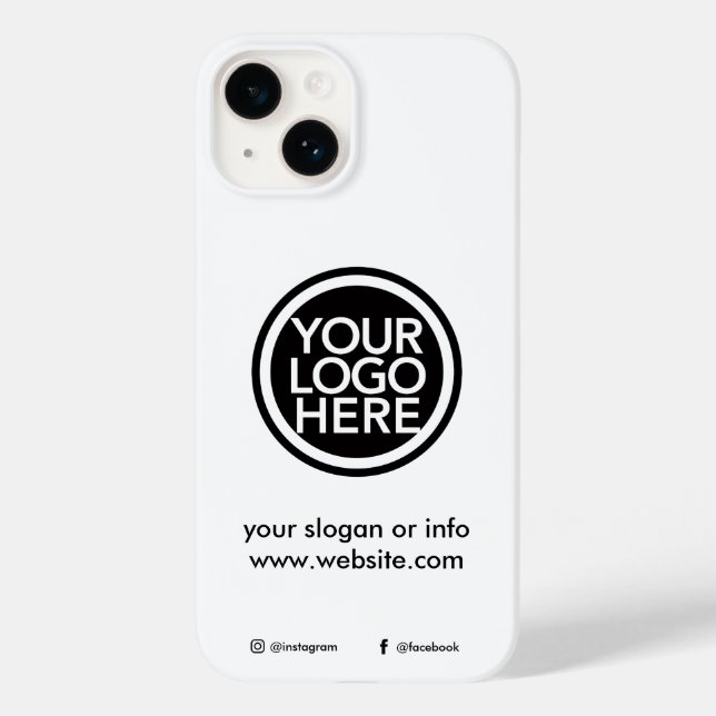 Kundenspezifisches Logo für Werbeaktionen Case-Mate iPhone 14 Hülle (Rückseite)