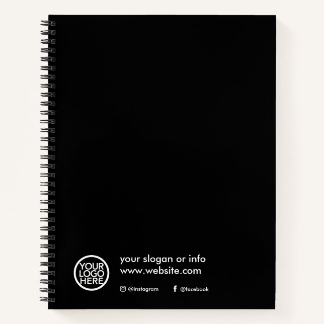 Kundenspezifisches Logo für Werbeaktionen Notizbuch (Vorderseite)