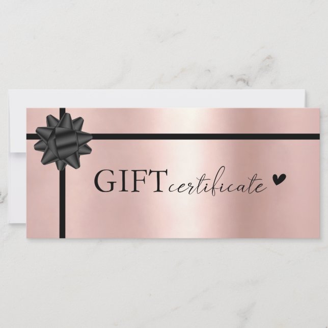 Kundenspezifisches Logo-Geschenkgutachten (Vorderseite)