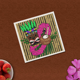 Kundenspezifisches Luau Geburtstags-Party-Thema Serviette