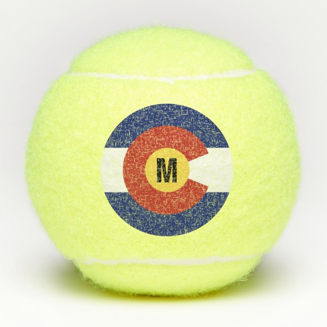 Kundenspezifisches mit Monogramm Gelb Tennisbälle (Vorderseite)