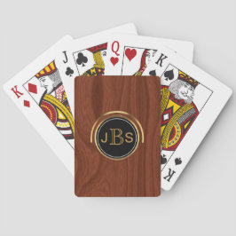 Kundenspezifisches Monogramm 3 beschriftet | Spielkarten