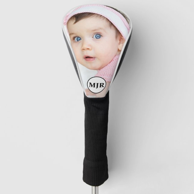 Kundenspezifisches Monogramm des Foto-| Golf Headcover (Vorderseite)