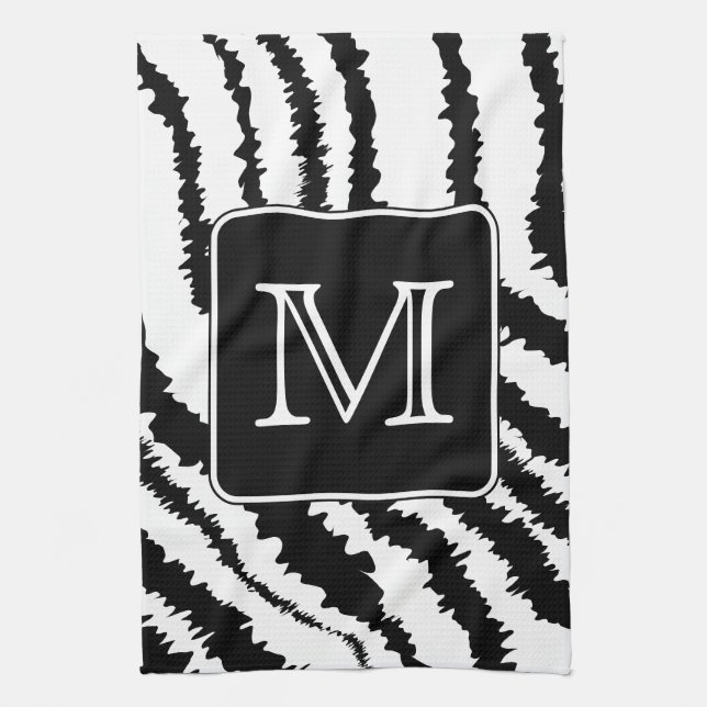 Kundenspezifisches Monogramm, Handtuch (Vertikal)