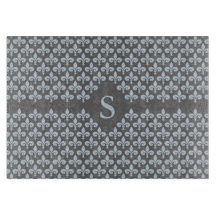 Kundenspezifisches Monogramm-Lilienausschnitbrett Schneidebrett