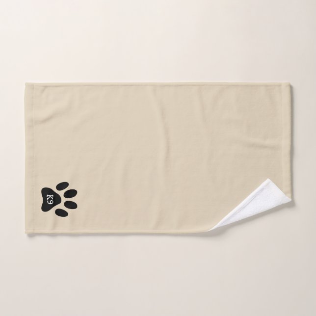 Kundenspezifisches Monogrammtatzendruck-Handtuch Handtuch (Handtuch)