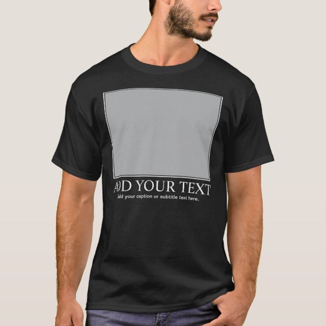 Kundenspezifisches motivierend/Demotivational T-Shirt (Vorderseite)
