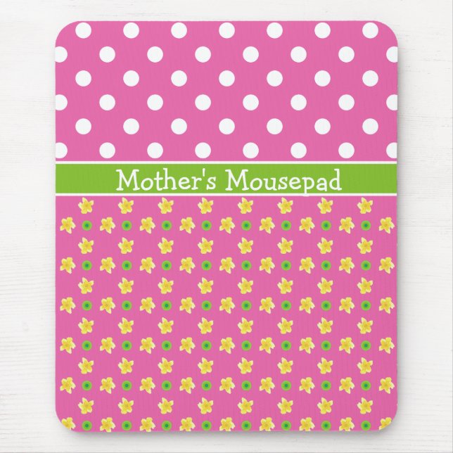 Kundenspezifisches Mousepad: Primeln und Polkas Mousepad (Vorne)