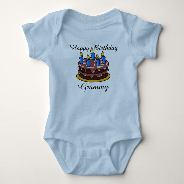 Kundenspezifisches niedliches alles Gute zum Baby Strampler (Vorderseite)