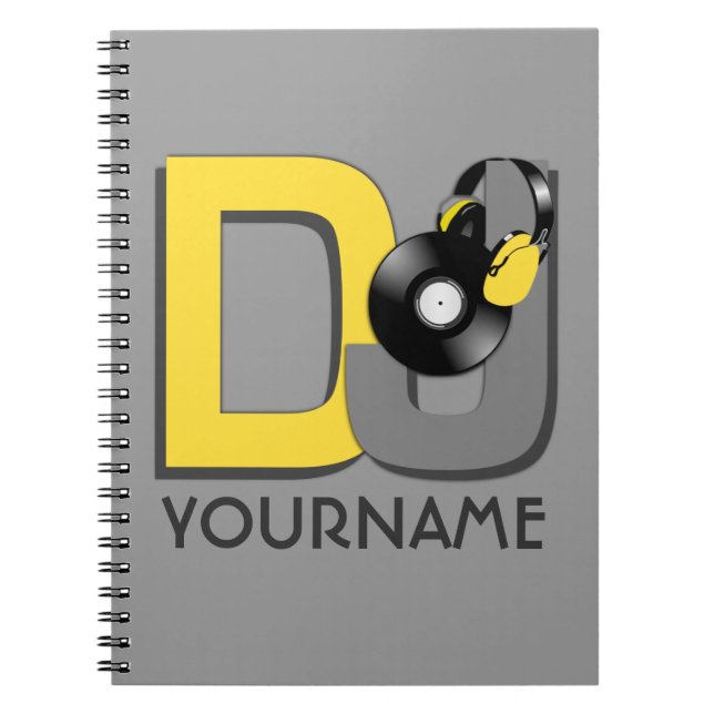 Kundenspezifisches Notizbuch DJ Farb Notizblock (Vorderseite)