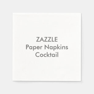 Kundenspezifisches Papierservietten WEISS-COCKTAIL