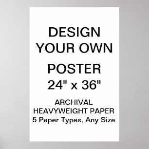 Kundenspezifisches personalisiertes 24"" poster