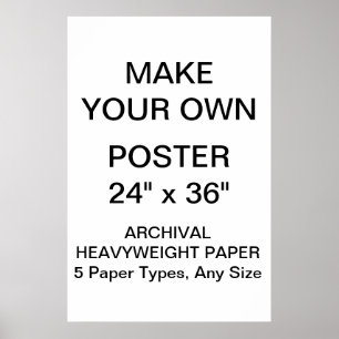Kundenspezifisches personalisiertes 24"" poster