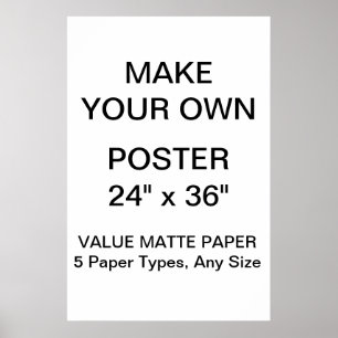 Kundenspezifisches personalisiertes 24" x 6" poster