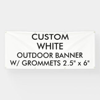 Kundenspezifisches personalisiertes 2,5' x 6" banner