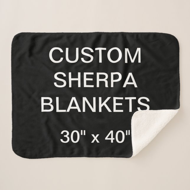 Kundenspezifisches personalisiertes 30" x 40" sherpadecke (Vorderseite (Horizontal))