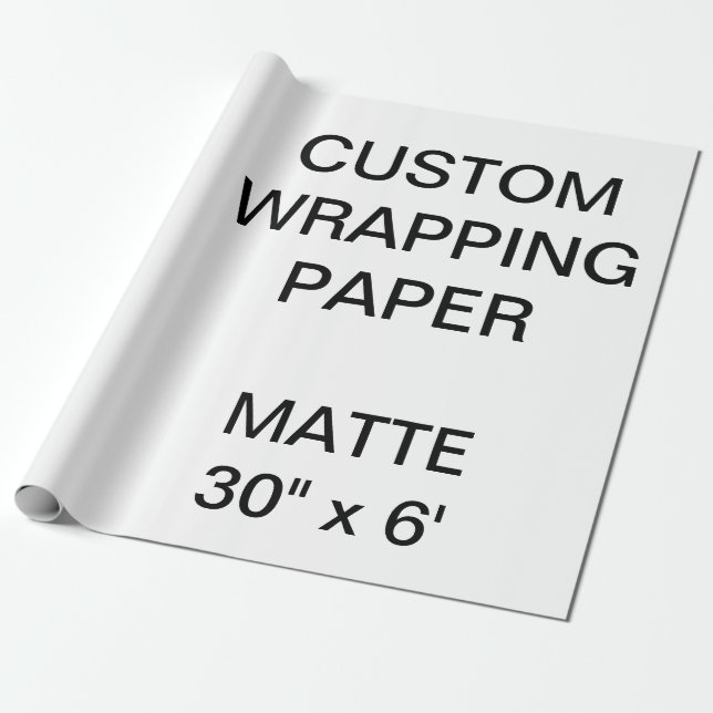Kundenspezifisches personalisiertes 30" x 6' geschenkpapier (Ungerollt)
