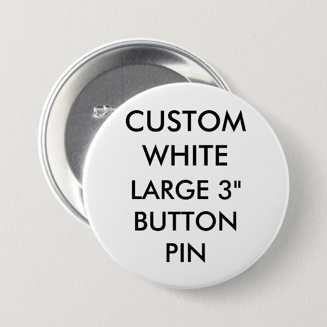 Kundenspezifisches personalisiertes 3" großes button (Vorne & Hinten)