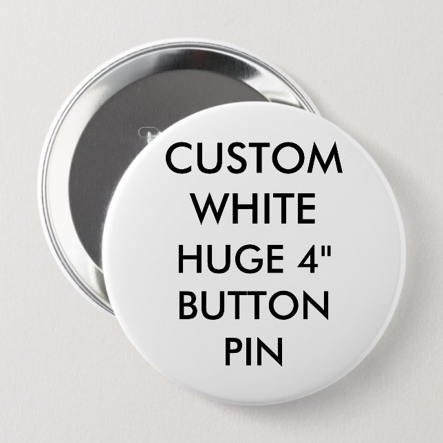 Kundenspezifisches personalisiertes 4" enormes button (Vorne & Hinten)
