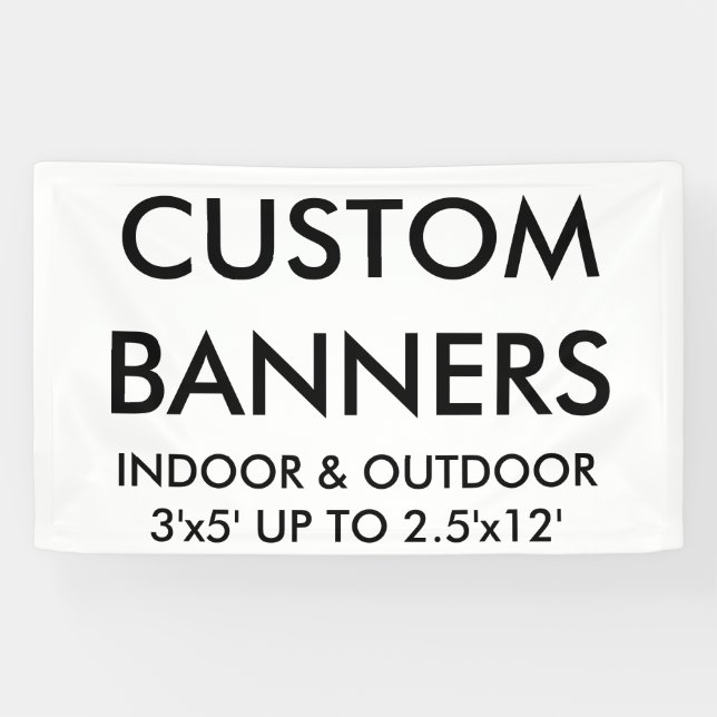 Kundenspezifisches personalisiertes 5' x3 banner (Horizontal)