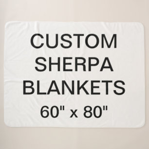 Kundenspezifisches personalisiertes 60" x 80" sherpadecke